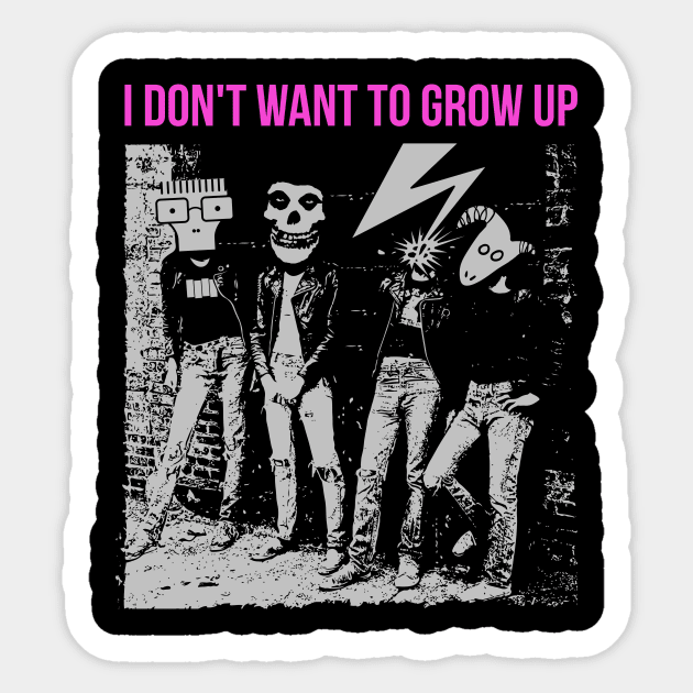 I don't want to grow up Sticker by Camelo